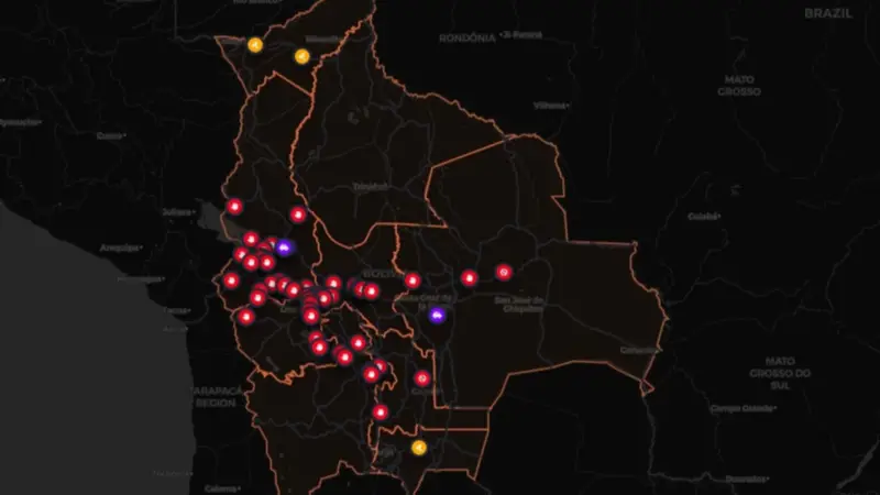 Este martes arranca con más de 50 puntos de bloqueos en cinco departamentos del país